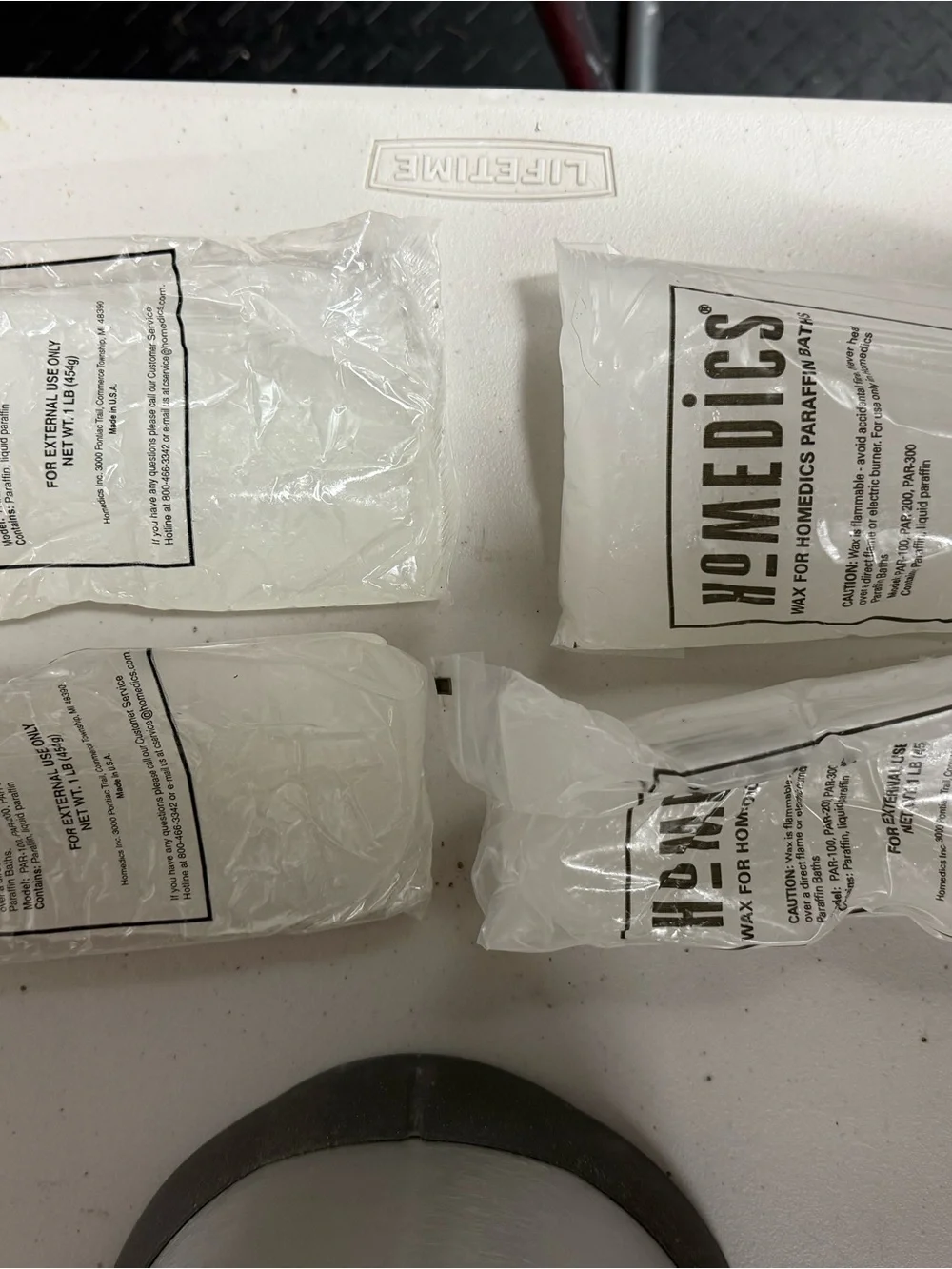 Homedics ParaSpa Premier heat therapy bath and Wax Refill Blocks